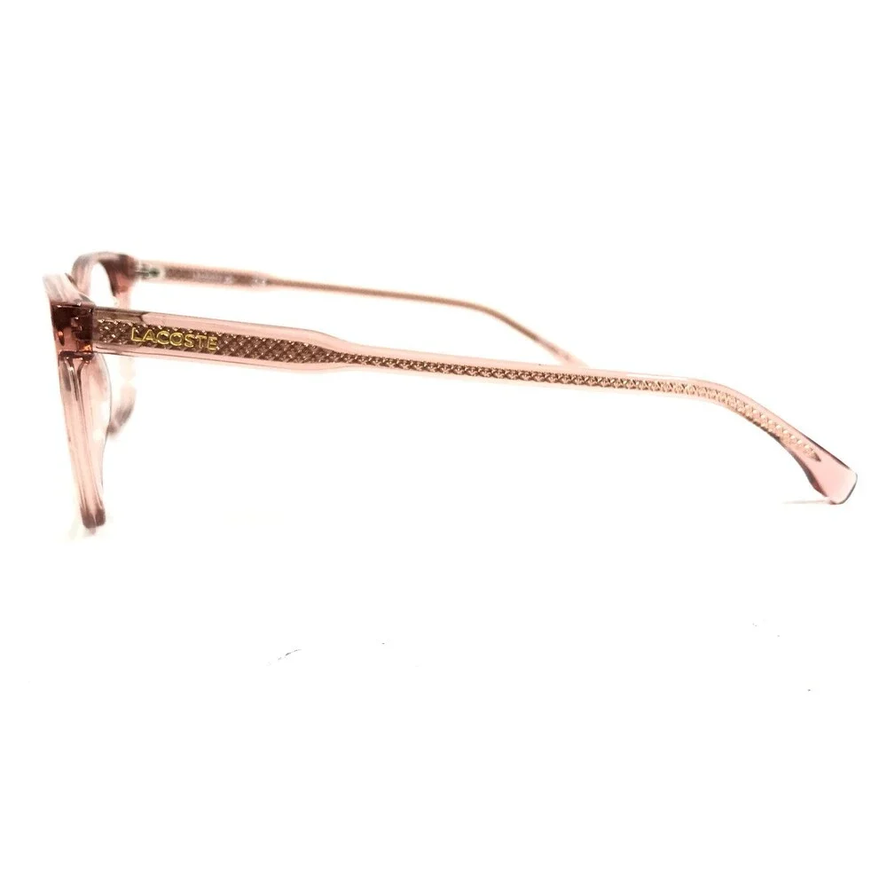 Lacoste Eyeglasses Frames L2870 662 Clear Pink Cat Eye Square Full Rim 54-17-140